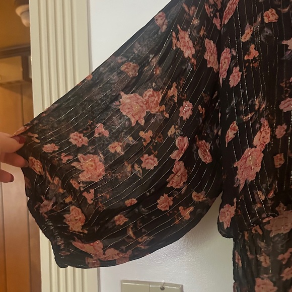 Zara sheer floral boho blouse - Picture 3 of 5
